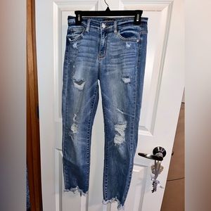 Judy Blue Boyfriend Fit Jeans Distressed Size 3/26.